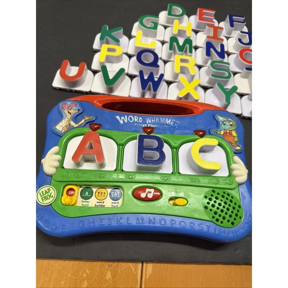 LEAP FROG WORD WHAMMER Electronic Magnetic Fridge Phonics Set - 26 Letters A-Z